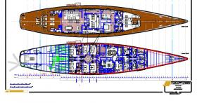 This drawing shows in red the engine location.

